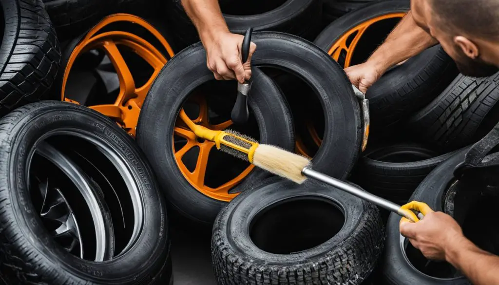 tire cleaning process