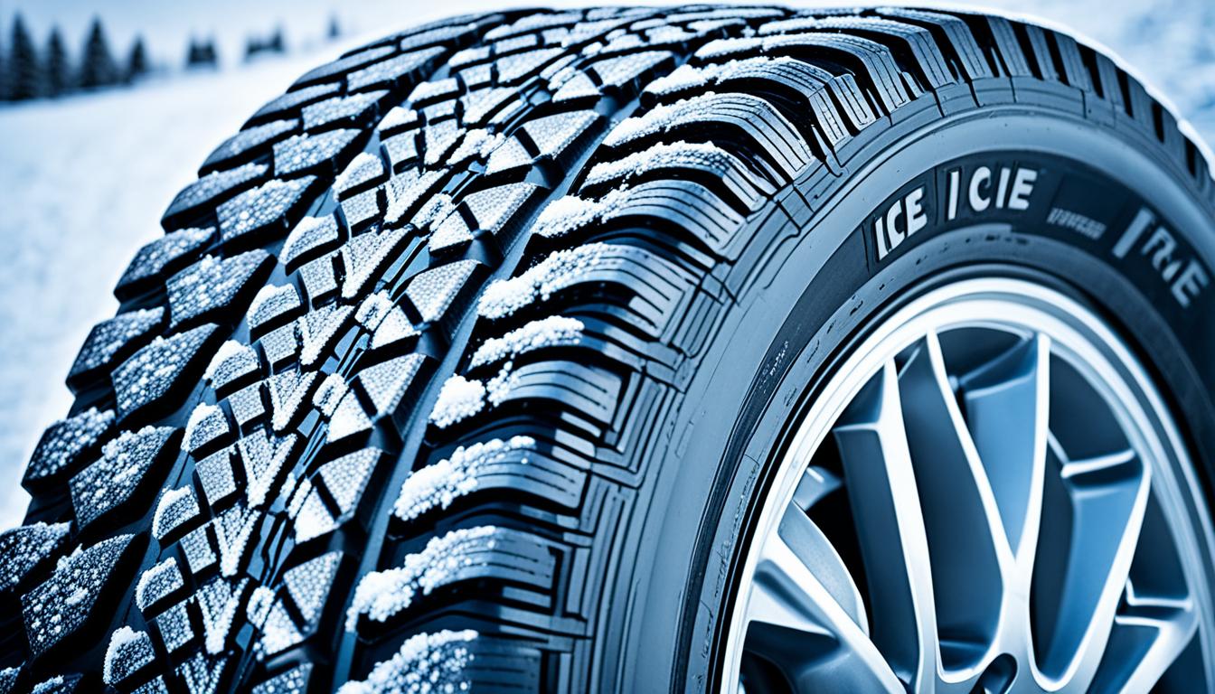 Ice traction tires