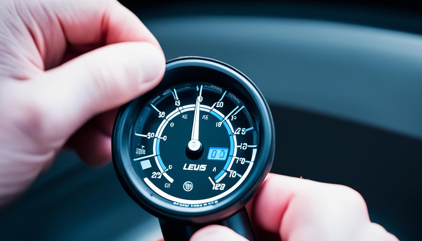 lexus tire pressure sensor reset