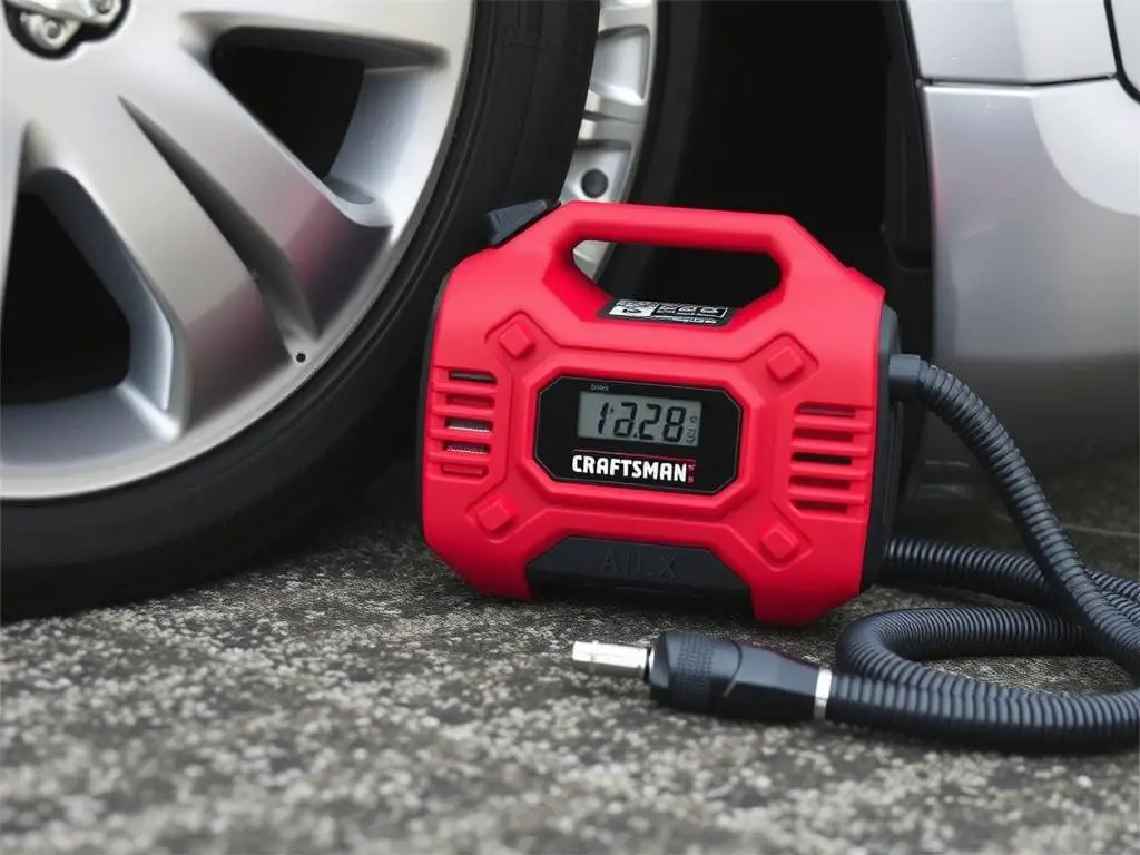 Craftsman 12V Max Portable Air Inflator with compact design