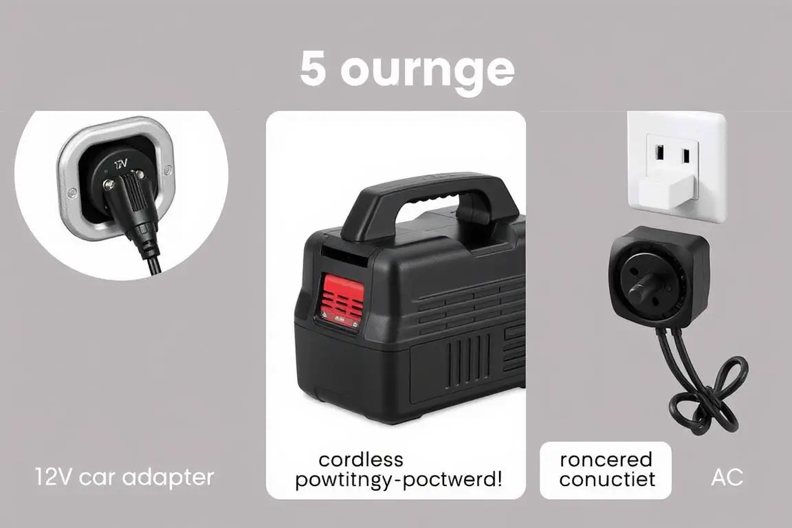 Different power source options for portable air compressors