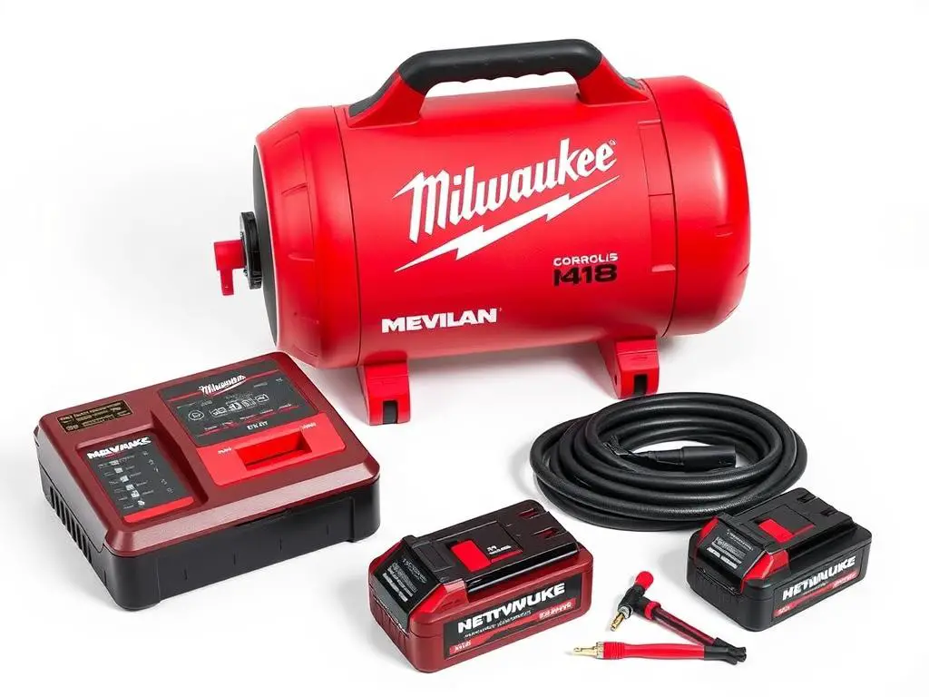 Milwaukee M18 Cordless Air Compressor with battery pack