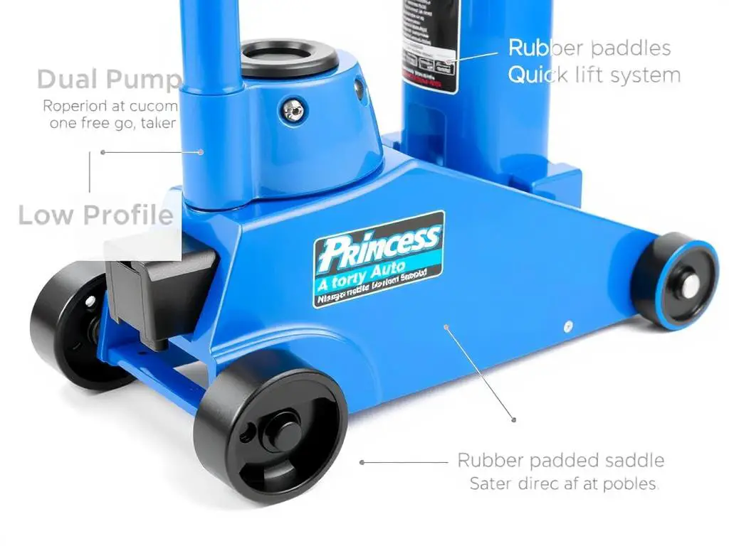 Princess Auto 3-Ton Floor Jack with quick lift feature