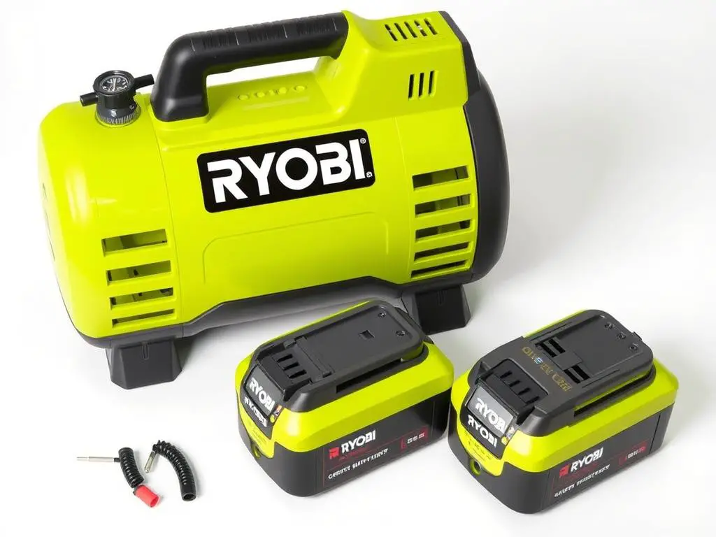 Ryobi P737 Cordless Air Compressor with ONE+ battery