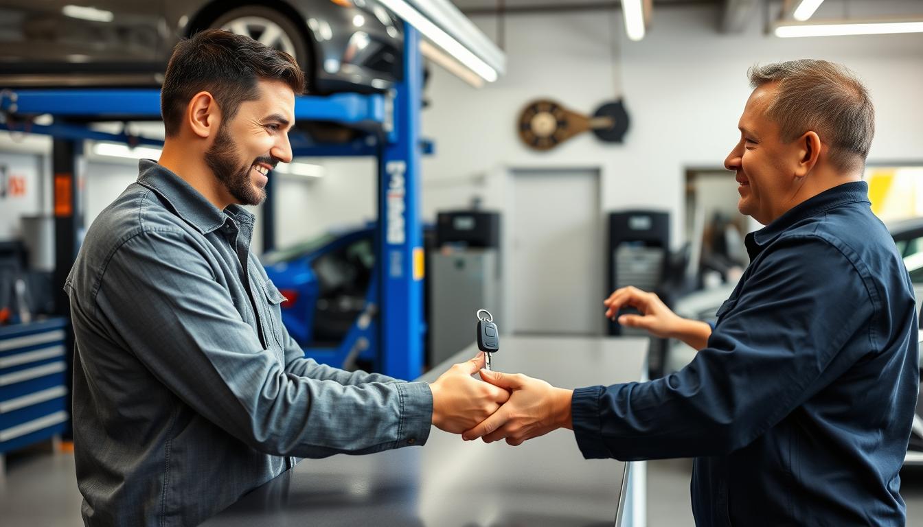 Satisfied customer with properly aligned vehicle in 2025